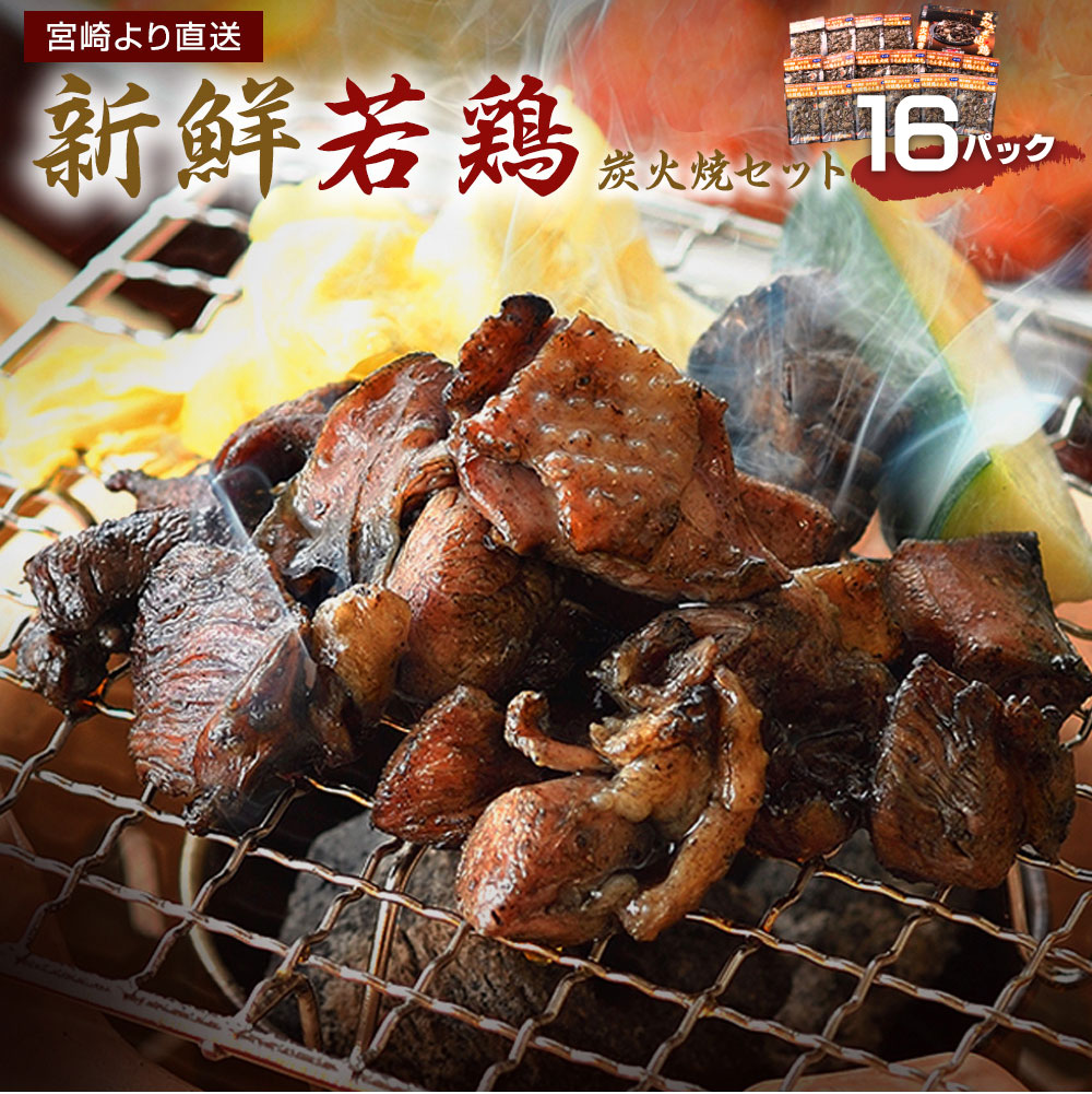 鶏炭火焼きセット(真空パック) 16パック入り【E3】