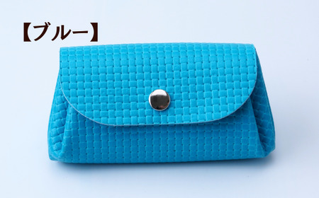 マルチケース 【ブルー】 UNISOLE ｜ 革小物 革 学生ブランド 手づくり おしゃれ 革製品 プレゼント 贈り物 草加レザー 獨協大学 大学生 草加市 埼玉県