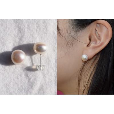 ふるさと納税 神戸市 K14WG淡水真珠ピアス(白) |  | 01