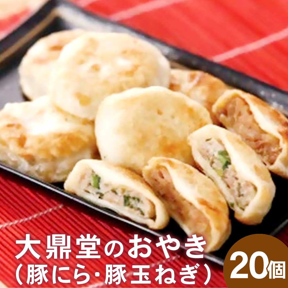 【ふるさと納税】大鼎堂のおやき 2種 セット 豚にら・豚玉ねぎ 計20個 10個×2種 餡餅 おやき 惣菜 中華 国産 福岡県 福津市 冷凍 送料無料 [F4513]