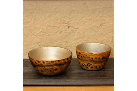 京都長岡京産 根竹の盃 2個セット｜普段使い箸 来客用箸 贈り物ギフト 竹箸 天然竹 [1642]