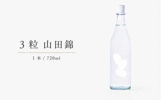 3粒 山田錦 720ml 1本 ｜ 米 大嶺酒造 山田錦 100％使用 純米原酒 フルーティー マスカット香 白ワイン感覚 日本酒 地酒 食前酒 食中酒 マリアージュ 山口県 美祢市