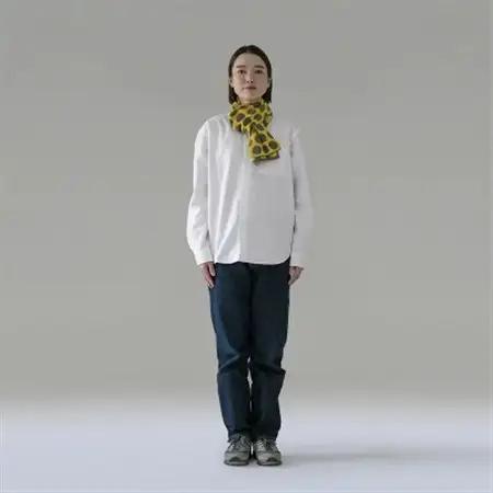 【 OTA KNIT 】TRAVEL SCARF トラベルマフラー(dot イエロー× グレー)_装飾品・工芸品 マフラー・手袋 服飾小物 _【1568544】
