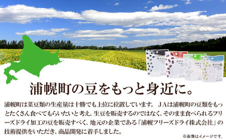 そのまま食べる 十勝の豆（黒大豆、青大豆、白花豆、金時豆）各30g×2 計8袋 浦幌町農業協同組合 《60日以内に出荷予定》北海道 浦幌町 豆 4種 フリーズドライ 高級菜豆 おつまみ サラダ カレー