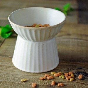 BJ011　益子焼　猫のフードボウル　わかさま陶芸