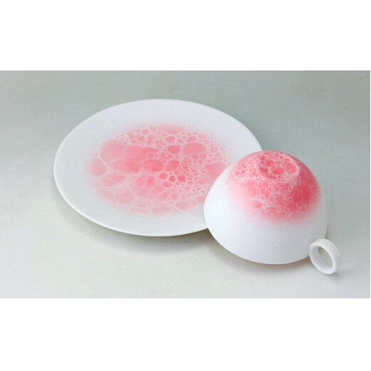 やま平窯元 エッグシェル コーヒーC/S 泡 Pink A35-198_イメージ3