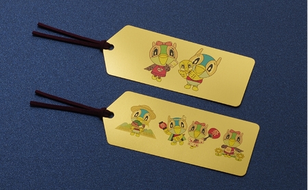 三田市ふるさと納税限定企画『純金招福キッピーしおり』　キッピーファミリー [3d28bae300006]0326