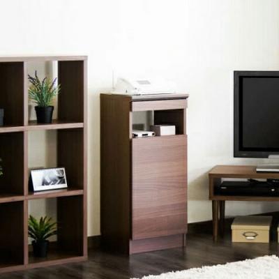 ふるさと納税 海南市 Golden FAX台 扉1枚タイプ ウォールナット aku100625491