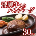 【ふるさと納税】飛騨牛入りハンバーグ30個セット【配送不可地域：離島】【1304879】