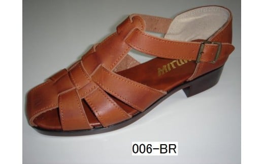 紳士用（ドライビング）サンダルI　MW006（ブラウン/ LL）
