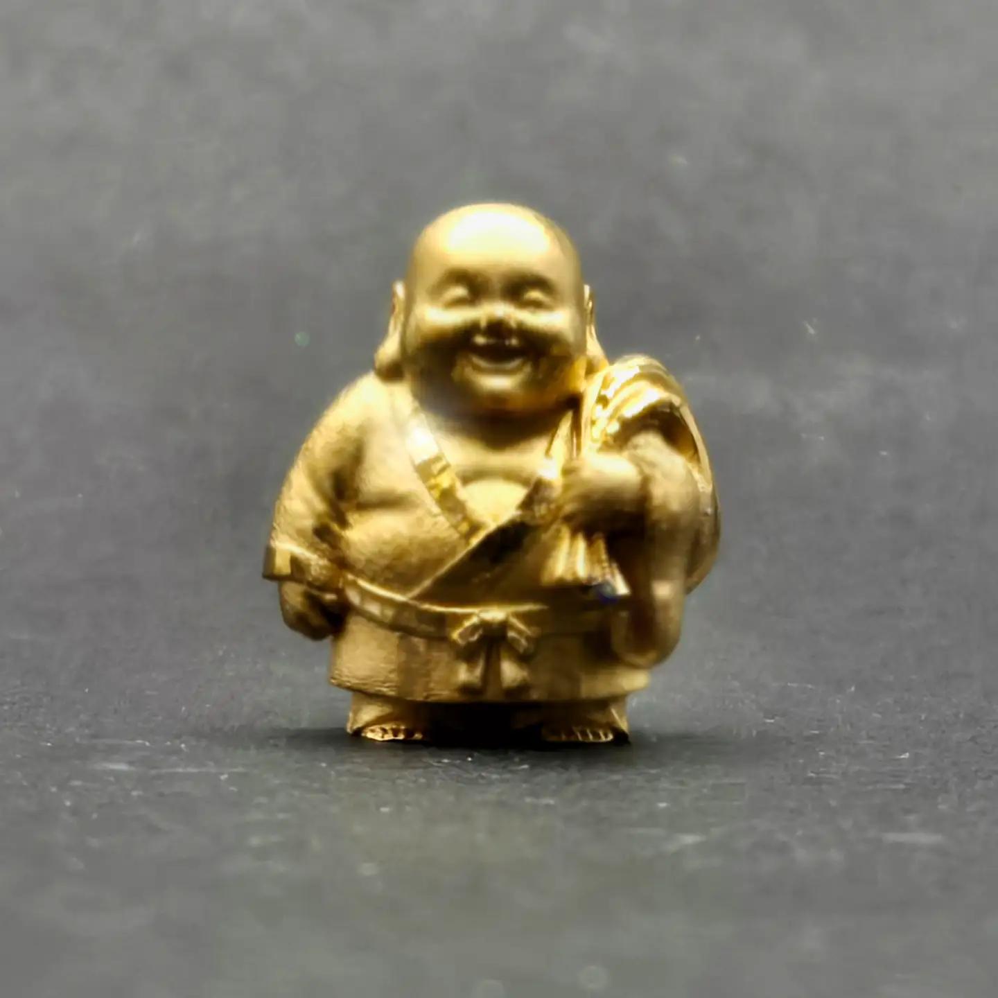 【造幣局ホールマーク入り】【純金】毘沙門天　小 8~9g　【甲斐石和温泉七福神】　252-021