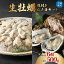 【ふるさと納税】【レビューキャンペーン】ナバラ水産 生牡蠣 殻付き【6個】むき身【500g】セット / 選べる配送時期 生食可能 生食用 冷蔵便 国産 生牡蠣 音戸産 牡蠣 カキ 旨味 濃厚 新鮮 美味しい アレンジいろいろ カキフライにも 旬 広島県 呉市