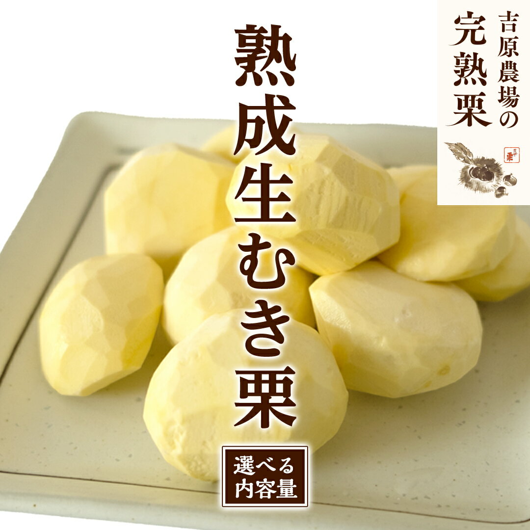 【ふるさと納税】 【 吉原農場 の 完熟栗 】 熟成 生むき栗 (選べる 内容量 ) 令和7年産 完熟 栗 くり クリ 栗ごはん 贈答 ギフト 果物 フルーツ 数量限定 旬 秋 冬 正月 おせち