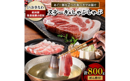 
あぐー豚を2つの食べ方でお届けします(ステーキ&しゃぶしゃぶ)【1148899】
