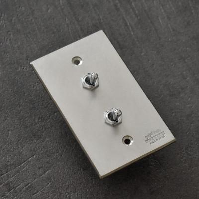 ふるさと納税 木津川市 HITTITEのステンレス製　トグルスイッチD(2口長方形) |  | 01