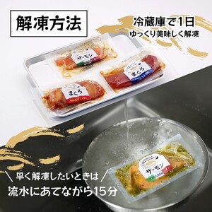 サーモンの漬丼バラエティセット（10P入） (a15-642)