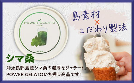 POWER GELATO（ シマ桑 ） 90ml × 5個入り C073-006-01 ジェラート 菓子 お菓子 デザート スイーツ 島素材 こだわり製法 手づくり SDGs 冷凍 美味しい おいしい