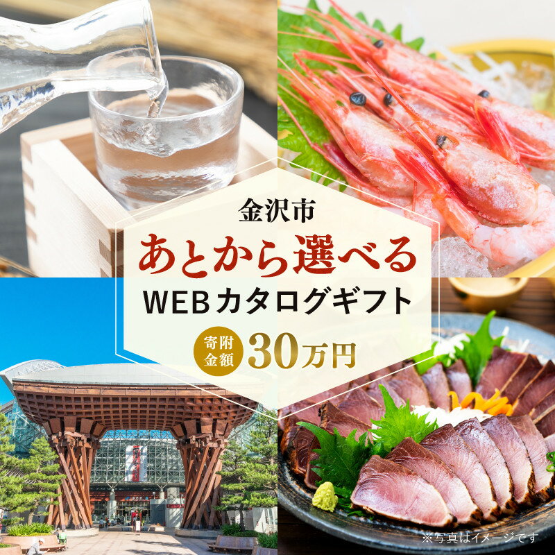 【ふるさと納税】金沢市 あとから選べるWEBカタログギフト（寄附30万円コース）90000ポイント | 金沢 人気 おすすめ 旅行 ホテル レストラン お肉 お酒 スイーツ ファッション 美容 インテリア 家具 アクセサリー スポーツ アウトドア 工芸品 送料無料