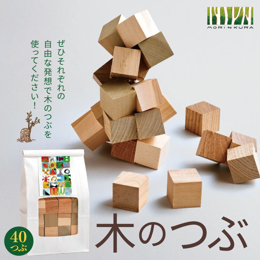 【ふるさと納税】木のつぶ 40つぶ ｜木のつぶ 木 積み木 つみき 立体パズル おもちゃ プレゼント 花台 ティーマット 日用品 木工 北アルプス 長野県 松川村 信州