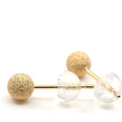 ふるさと納税 笛吹市 K18 YG フラッシュボールピアス　4ミリ　E316-Y |  | 02