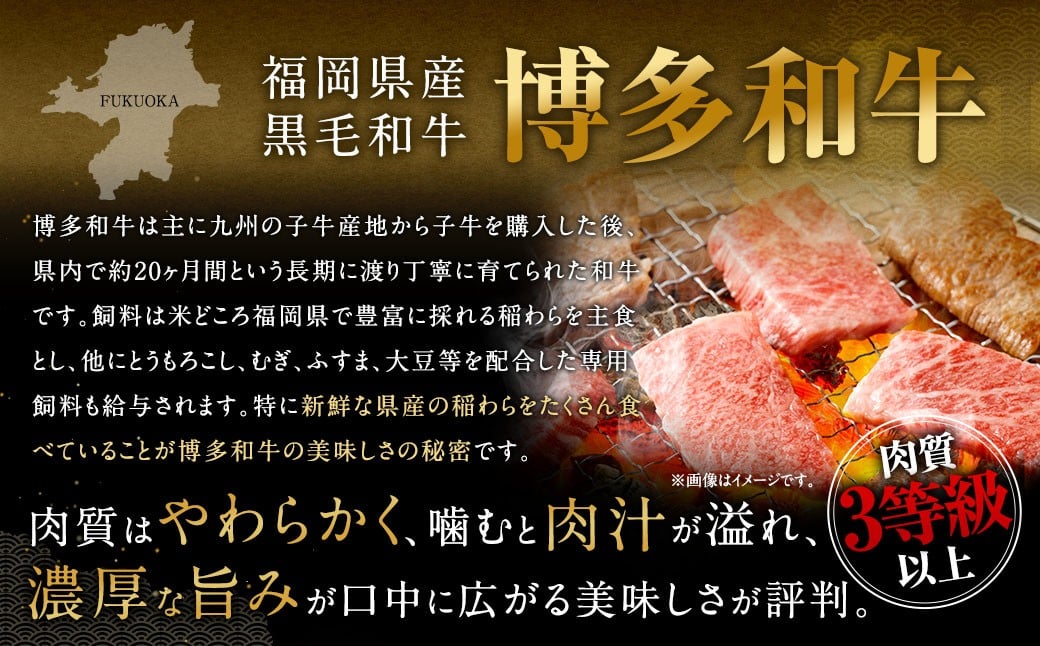 博多和牛焼肉用500g＋佐賀牛切り落とし400g 計900g（計2パック）