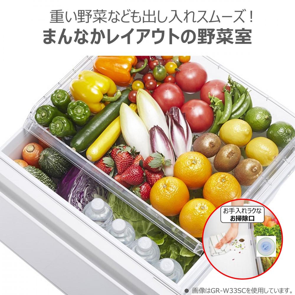 東芝　冷蔵庫【標準設置費込み】　294L　3ドア　右開き　冷凍冷蔵庫　GR-W29SC(WU)