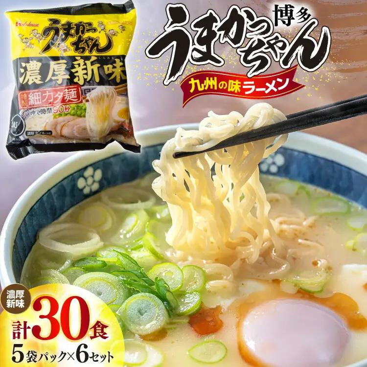 うまかっちゃん とんこつ ラーメン 濃厚新味 5食 × 6 豚骨ラーメン