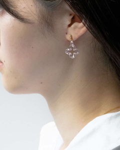 HARIO ピアス トレフル HAP-TFB-P｜耐熱 ガラス アクセサリー ハリオ 職人 繊細 フォーマル カジュアル きれいめ おしゃれ 20代 30代 40代 贈答 プレゼント ギフト 贈り物 