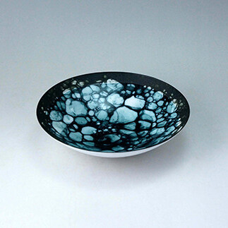 やま平窯元 泡 ボウル 18cm Black A25-369_イメージ2
