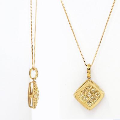 ふるさと納税 甲府市 甲府市発 k18イエローゴールド ダイヤモンド ペンダント 1.0ct [PP-2737YG] |  | 03