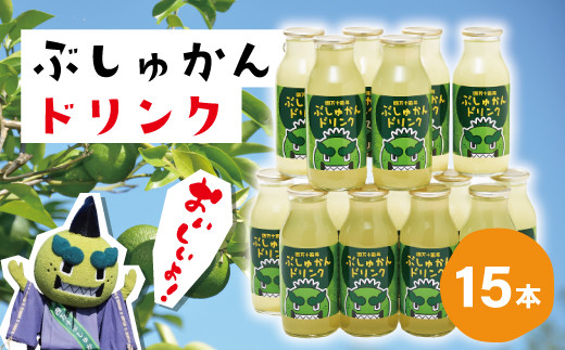 
R5-307．さっぱりとした酸味と爽やかな後味！ぶしゅかんドリンク15本入り
