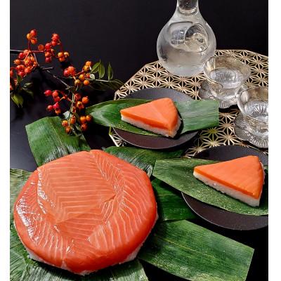 ふるさと納税 魚津市 【毎月定期便】【急速冷凍品】厚切り鱒寿司　1段×2個　全3回