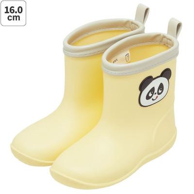 ふるさと納税 奈良市 キッズ ワッペン付きレインブーツ 16cm RIBTW16【ゴパン(パンダ)】 672200