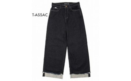 【全2サイズ】T-ASSACレディースジーンズ「WIDE/INDIGO」（ワイド） サイズ：1