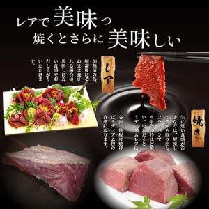 【阿蘇牧場】馬肉赤身 500g 特許製法 氷温熟成 低温調理 加熱済 新感覚 旨みたっぷり 小分け 食べきり 専用醤油 タレ付 真空パック 熊本 阿蘇 小国町 最大3ヶ月以内出荷