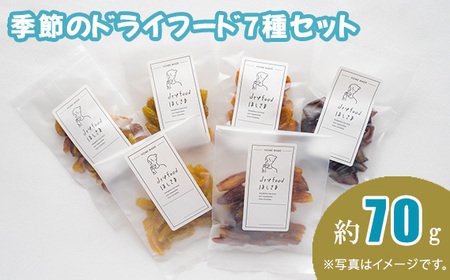 季節のドライフード7種セット　約70g No.398