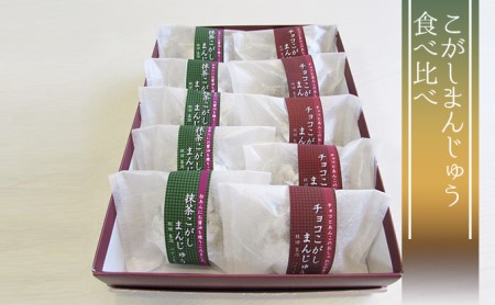 こがしまんじゅう 和菓子 饅頭 チョコ・抹茶 こがしまんじゅう【10個(各5個)】