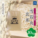 【ふるさと納税】＜配送時期が選べて便利＞ 令和6年産 真室川町 雪若丸 ［玄米］ 10kg（10kg×1袋）