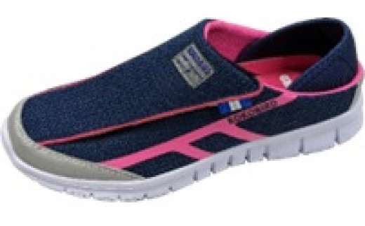 「KOKO BIRD」　婦人用　介護的　サンダル　KLH5595（ネイビー／23.5cm）