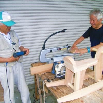 ふるさと納税 小郡市 玩具 じぃじの手仕事 ぬくもりいっぱい 木製 おもちゃ 木馬[No5354-0398] |  | 01