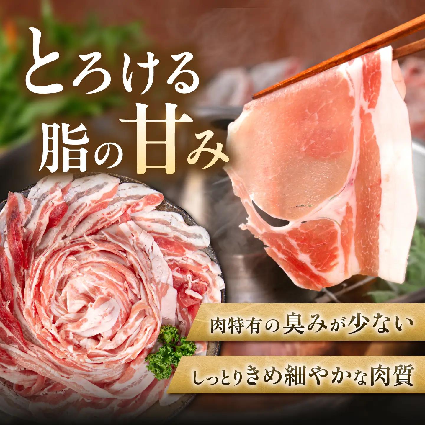 和豚もちぶた しゃぶしゃぶセット 500g×2種 [AJAX002] しゃぶしゃぶ 豚肉