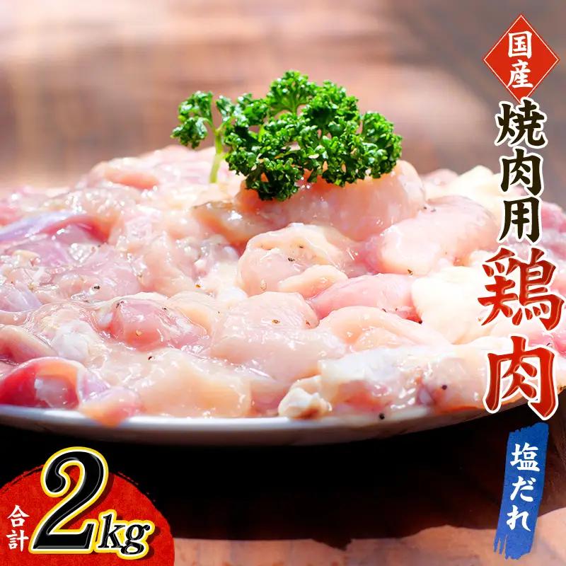 肉 鶏肉 小分け 鶏味付 焼肉 (塩だれ味) 400g×5パック 計2kg【冷凍】/ 肉 鶏肉 焼肉【tnk202】