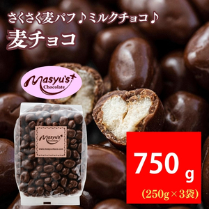 麦チョコ 750g 250g×3袋 11月～3月発送 チョコレート