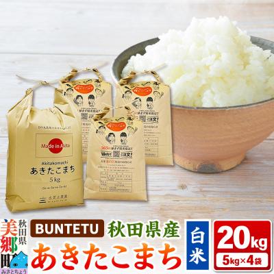 ふるさと納税 美郷町 あきたこまち 精米 20kg(5kg×4)|01_btt-022001
