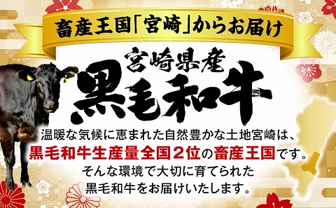 宮崎県産 黒毛和牛 焼肉3種セット(肩ロース・ウデ・モモ 各300g 合計900g)