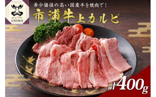 
市浦牛 黒毛和牛 上カルビ 焼肉用 400g 【 黒毛和牛 和牛 牛肉 国産 カルビ 焼肉 焼き肉 冷凍 】
