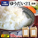 【ふるさと納税】[定期便／3ヶ月 令和6年度産] ゆうだい21 白米10kg(5kg×2袋)×3回｜数量限定 お米 ゆうだい 2024年度米 精米 白米 国産 日光産 産地直送 [0409]