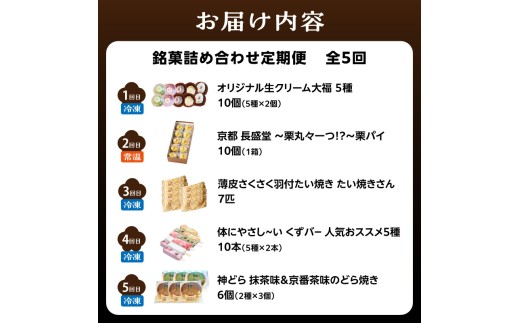 定期便 全5回 銘菓詰め合わせ便 ふるさと納税 定期便 銘菓 おやつ 贈答 和菓子 5ヵ月連続 【0001-T11】