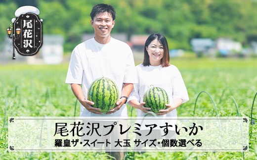 
                  尾花沢プレミアすいか 羅皇ザ・スイート サイズ・個数選べる 2026年産 令和8年産 nf-suxxr
                