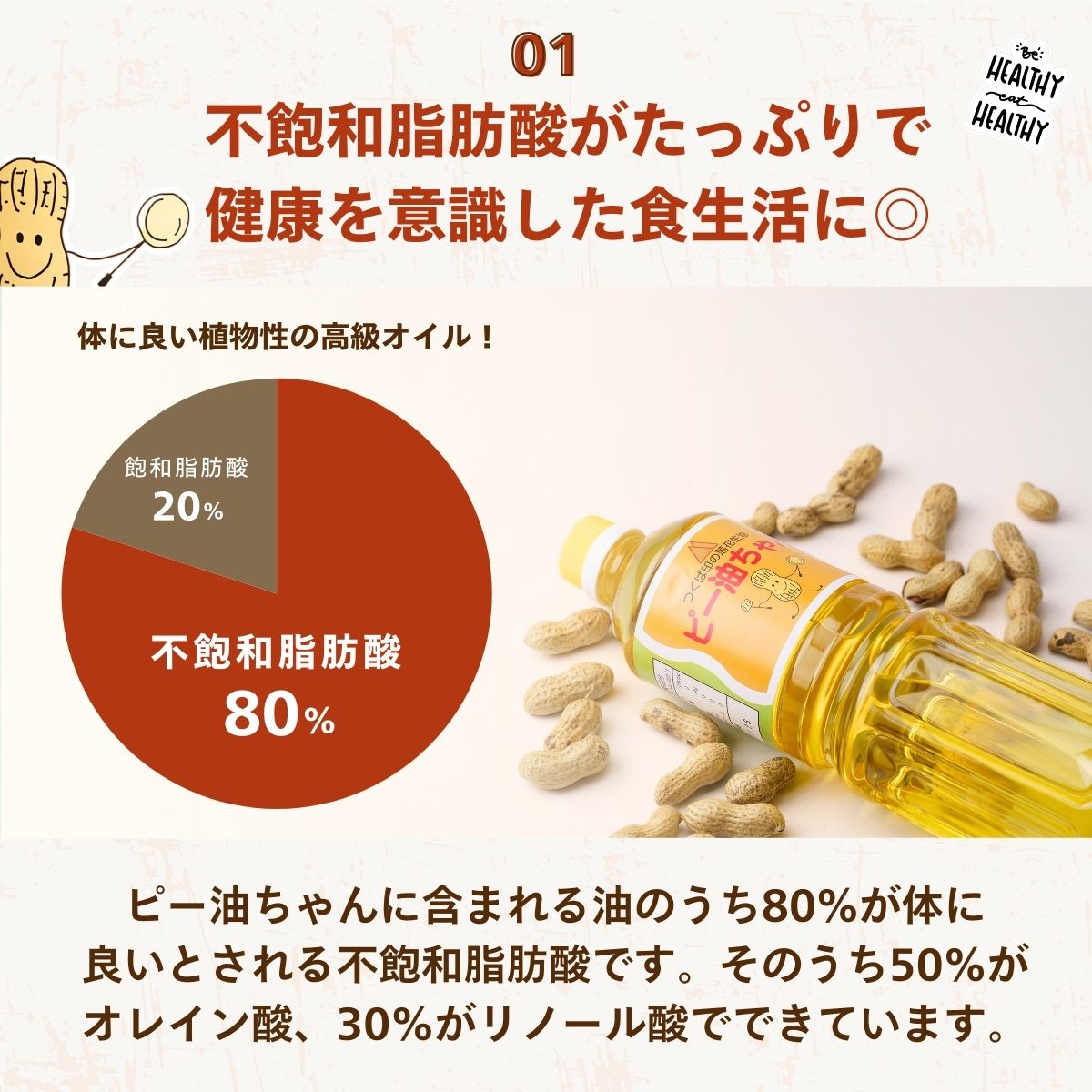 食用油  落花生油のピー油ちゃん 900g 6本セット ｜ 油 オイル 植物油 植物性油 落花生油 ピーナツ油 ピーナッツ油 ピーナッツオイル 揚げ物 炒め物 高圧抽出 茨城県 龍ケ崎市